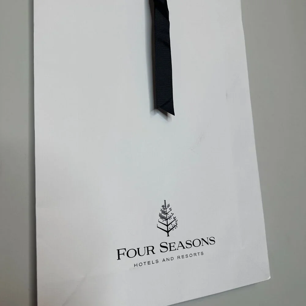 Four Seasons Hotels and Resorts White XL Paper Gift Bag
